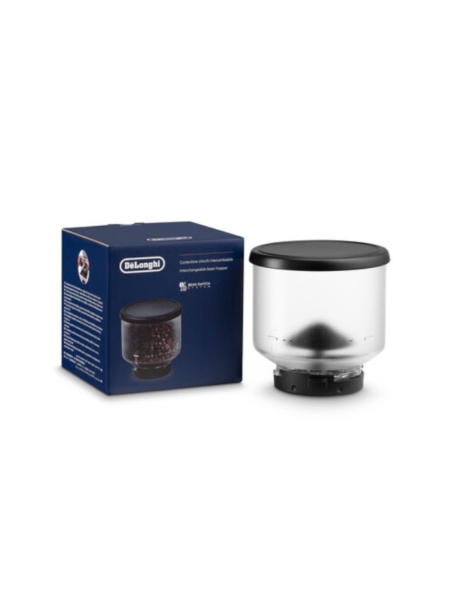 De'Longhi Rivelia Replaceable Bean Container, 250g Capacity, for De'Longhi Rivelia Fully Automatic Coffee Machine, Black Lid – DLSC403 - Image 1